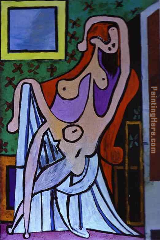 Large Nude in Red Armchair